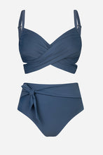 Charger l'image dans la galerie, Bikini bralette grande taille et taille haute ¨¤ ceinture nou¨¦e