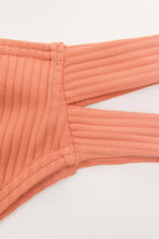 Charger l'image dans la galerie, Bas de bikini ¨¤ hipster c?tel¨¦ avec bandes lat¨¦rales