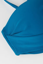 Charger l'image dans la galerie, Bikini push up taille haute imprim¨¦ floral bleu