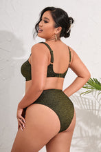 Charger l'image dans la galerie, Bikini grande taille bralette nervur¨¦ avec trou de serrure