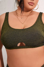 Charger l'image dans la galerie, Bikini grande taille bralette nervur¨¦ avec trou de serrure