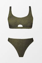 Charger l&#39;image dans la galerie, Bikini grande taille bralette nervur¨¦ avec trou de serrure
