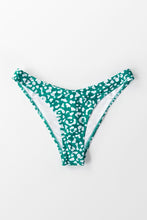 Charger l&#39;image dans la galerie, Bas de bikini ¨¦chancr¨¦ l¨¦opard vert 
