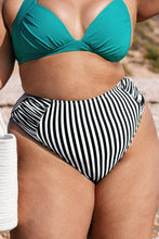 Charger l&#39;image dans la galerie, Bas de bikini grande taille ray¨¦ et fronc¨¦
