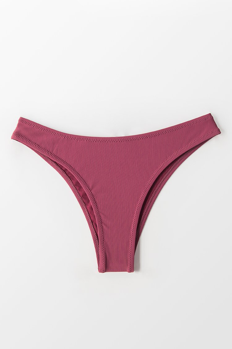 Bas de bikini ¨¦chancr¨¦ violet 