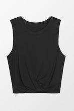 Charger l&#39;image dans la galerie, Sweat torsad¨¦ sans manches noir

