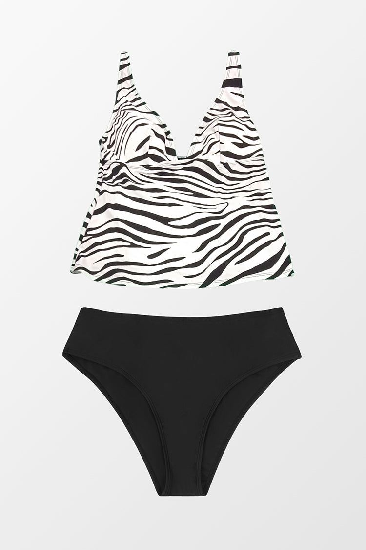 Bikini ¨¤ imprim¨¦ z¨¨bre taille moyenne