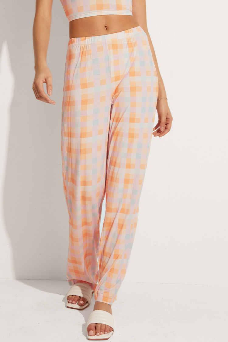 Pantalon ¨¤ jambe droite taille haute
