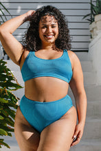 Charger l&#39;image dans la galerie, Bikini grande taille ¨¤ d¨¦coupes et ¨¤ taille haute
