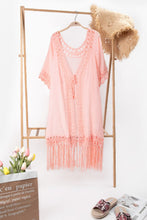 Charger l&#39;image dans la galerie, Kimono au crochet ouvert sur le devant
