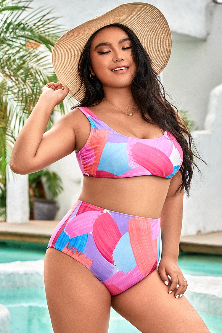Bikini grande taille ¨¤ bralette