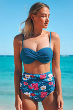 Charger l&#39;image dans la galerie, Bas de bikini ¨¤ taille haute et imprim¨¦ floral

