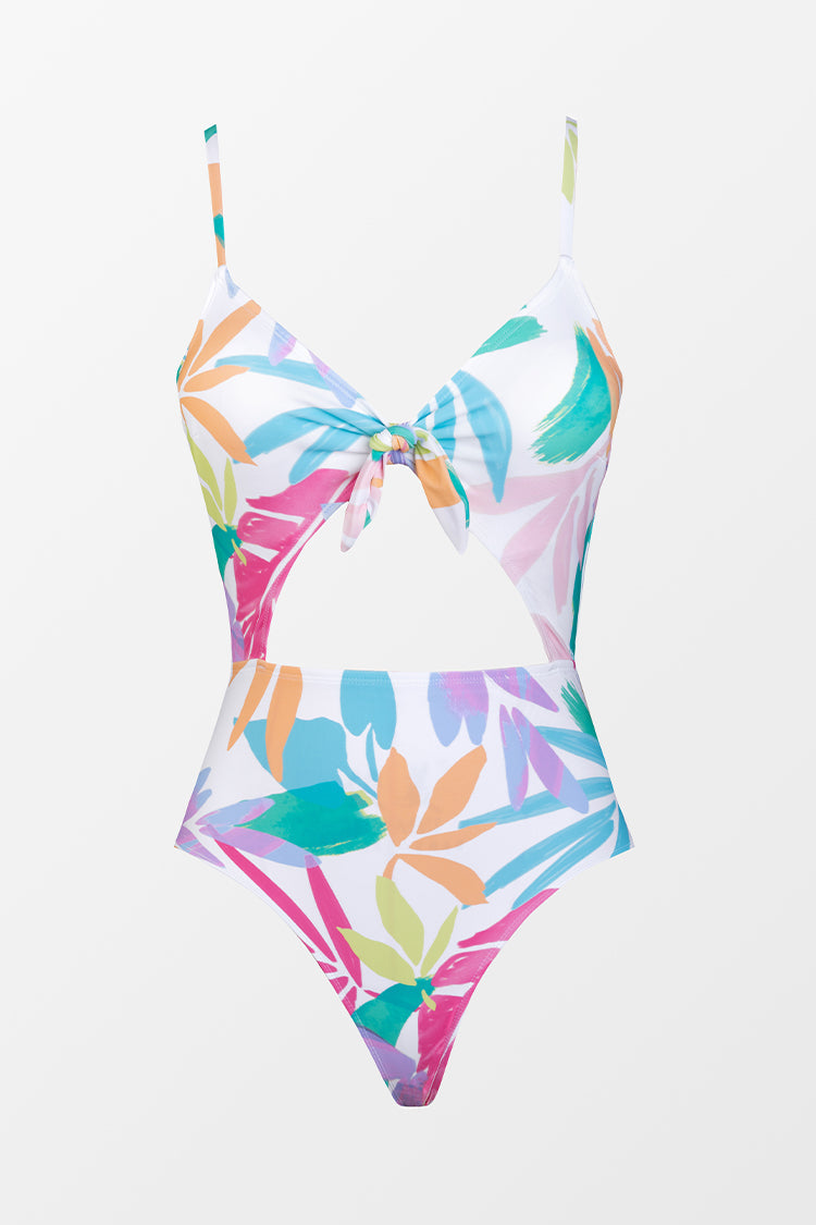 Maillot de bain une pi¨¨ce d¨¦coup¨¦ ¨¤ nouer