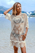Charger l&#39;image dans la galerie, Cover up col en V blanc Boho
