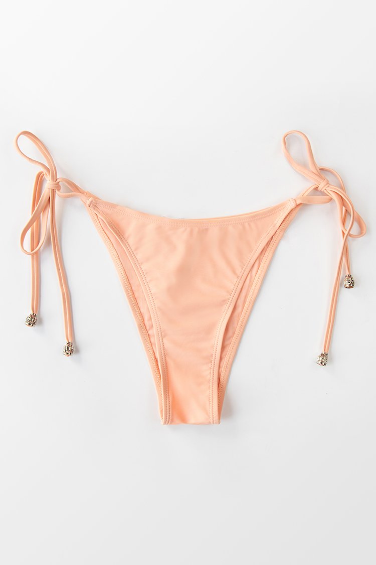 Bas de bikini ¨¤ cordon rose 