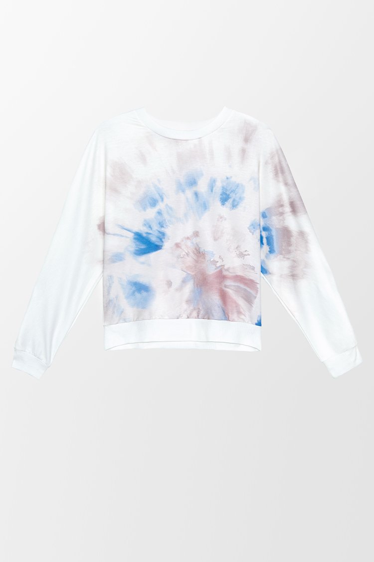 Sweat ¨¤ manches longues tie-dye