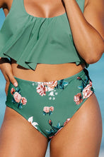 Charger l&#39;image dans la galerie, Bas de bikini grande taille ¨¤ taille haute avec imprim¨¦ floral
