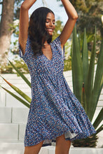 Charger l&#39;image dans la galerie, Robe mi-longue ¨¤ manches raglan et col en V
