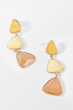 Charger l&#39;image dans la galerie, Boucles d&#39;oreilles g¨¦om¨¦triques jaunes
