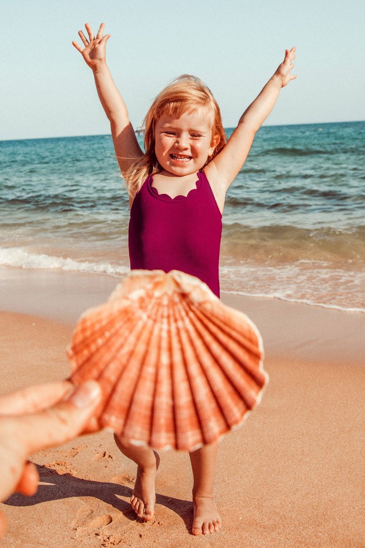 Maillot de bain une pi¨¨ce festonn¨¦ rouge pour filles 