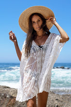 Charger l&#39;image dans la galerie, Cover up crochet en dentelle blanche 
