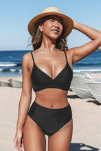 Charger l&#39;image dans la galerie, Bikini cache-c?ur taille haute asym¨¦trique
