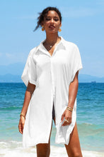 Charger l&#39;image dans la galerie, Kimono chemise blanche boutonn¨¦e sur le devant
