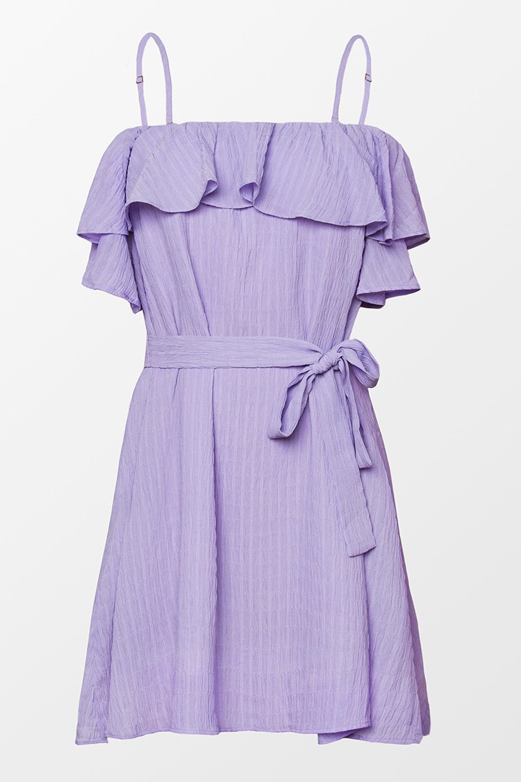 Robe ¨¦paules d¨¦nud¨¦es ¨¤ volants