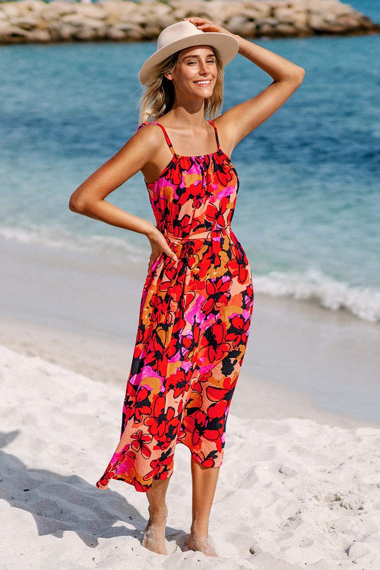 Robe longue imprim¨¦ floral