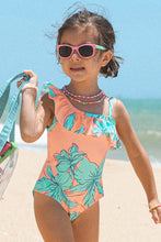 Charger l&#39;image dans la galerie, Maillot de bain une pi¨¨ce ¨¤ volants imprim¨¦ folral pour filles
