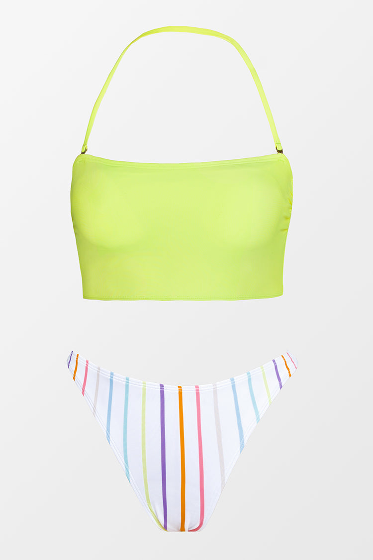 Midkini bandeau ¨¤ bretelles amovibles