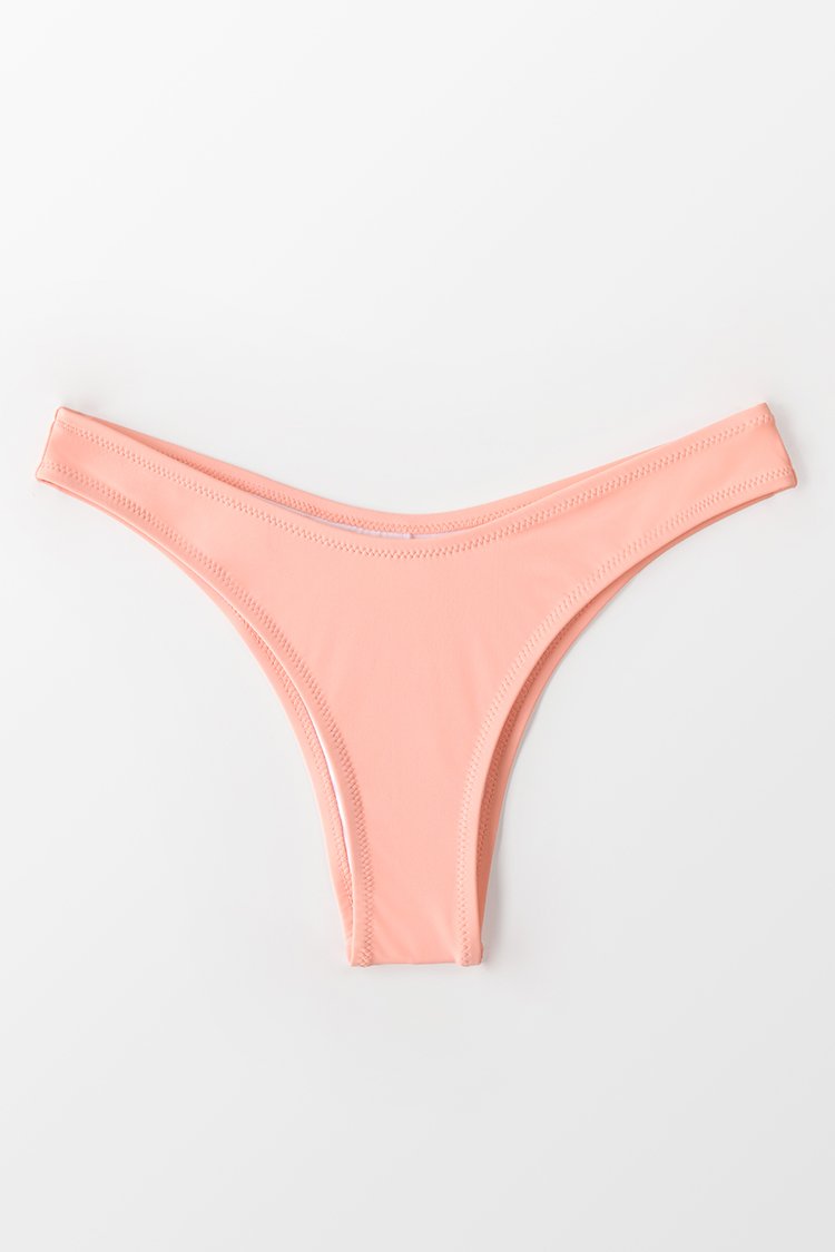 Bas de bikini ¨¦chancr¨¦ rose