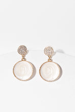 Charger l&#39;image dans la galerie, Clous d&#39;oreilles g¨¦om¨¦triques minimalistes en marbre
