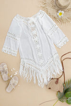 Charger l&#39;image dans la galerie, Cover up en crochet ¨¤ franges 
