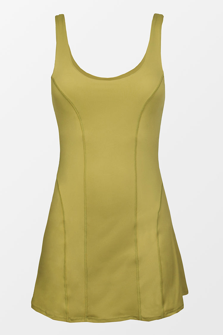 Combishort vert ¨¤ maintien moyen ¨¤ col en U