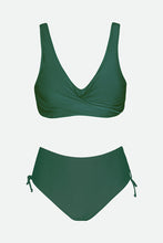 Charger l&#39;image dans la galerie, Bikini bralette ¨¤ emballage et lacer surplis et taille moyenne
