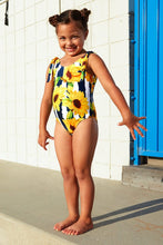 Charger l&#39;image dans la galerie, Maillot de bain une pi¨¨ce imprim¨¦ tournesol pour filles
