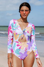Charger l&#39;image dans la galerie, Maillot de bain une pi¨¨ce ¨¤ manches longues et ¨¤ n?ud
