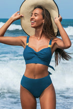Charger l&#39;image dans la galerie, Haut de bikini bleu nou¨¦ dans le dos 
