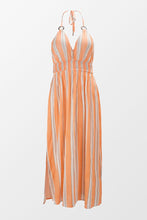 Charger l&#39;image dans la galerie, Robe halter ray¨¦e
