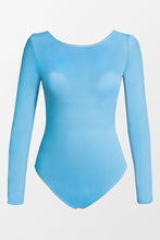 Charger l&#39;image dans la galerie, Maillot de bain une pi¨¨ce bleu crois¨¦ ¨¤ manches longues
