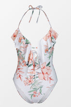 Charger l&#39;image dans la galerie, Maillot de bain une pi¨¨ce dos nu fleuri ¨¤ volants
