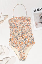 Charger l&#39;image dans la galerie, Maillot de bain une pi¨¨ce fleuri ¨¤ smocks et volants
