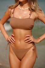 Charger l&#39;image dans la galerie, Bikini bralette c?tel¨¦e ¨¤ nouer et hipster ¨¤ cordon
