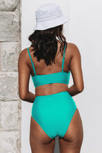 Charger l&#39;image dans la galerie, Bikini bralette torsad¨¦ et taille haute ¨¦piss¨¦
