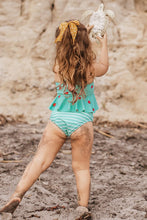 Charger l&#39;image dans la galerie, Tankini ¨¤ volants imprim¨¦ fraise pour filles
