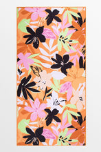 Charger l&#39;image dans la galerie, Serviette de plage imprim¨¦ floral et feuilles Tiki Bar
