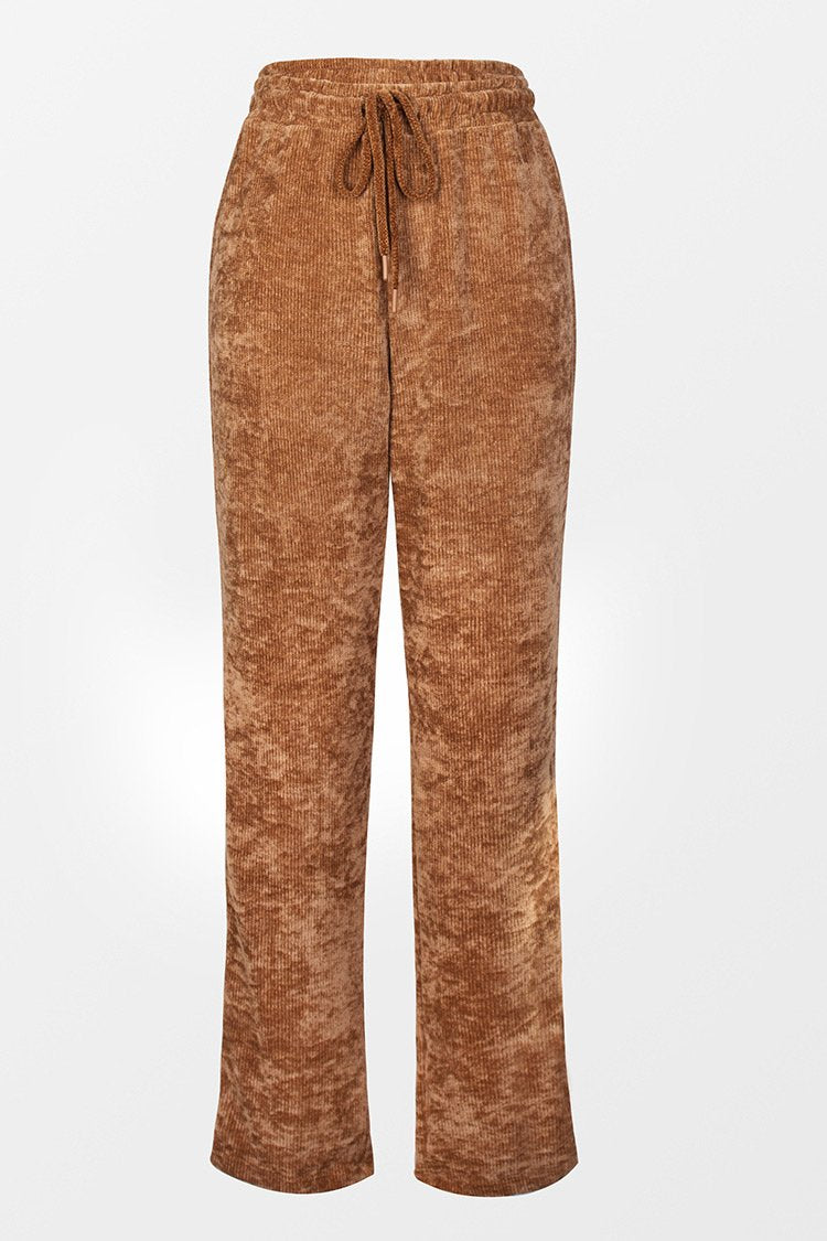 Pantalon de surv¨ºtement fronc¨¦ ¨¤ cordon de serrage
