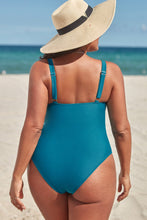 Charger l&#39;image dans la galerie, Maillot de bain une pi¨¨ce grande taille col en V et lac¨¦

