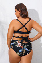 Charger l&#39;image dans la galerie, Bikini bralette grande taille ruch¨¦ tropical

